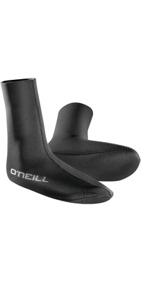 2026 ONeill Heat 3mm Neoprene Wetsuit Socks 0041 - Black