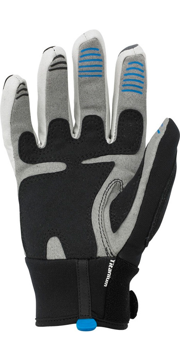 Throttle 2mm Neoprene Wetsuit Gloves Velcro Adjustable Wrist Closure Palm Kayak or Kayaking Jet Grey