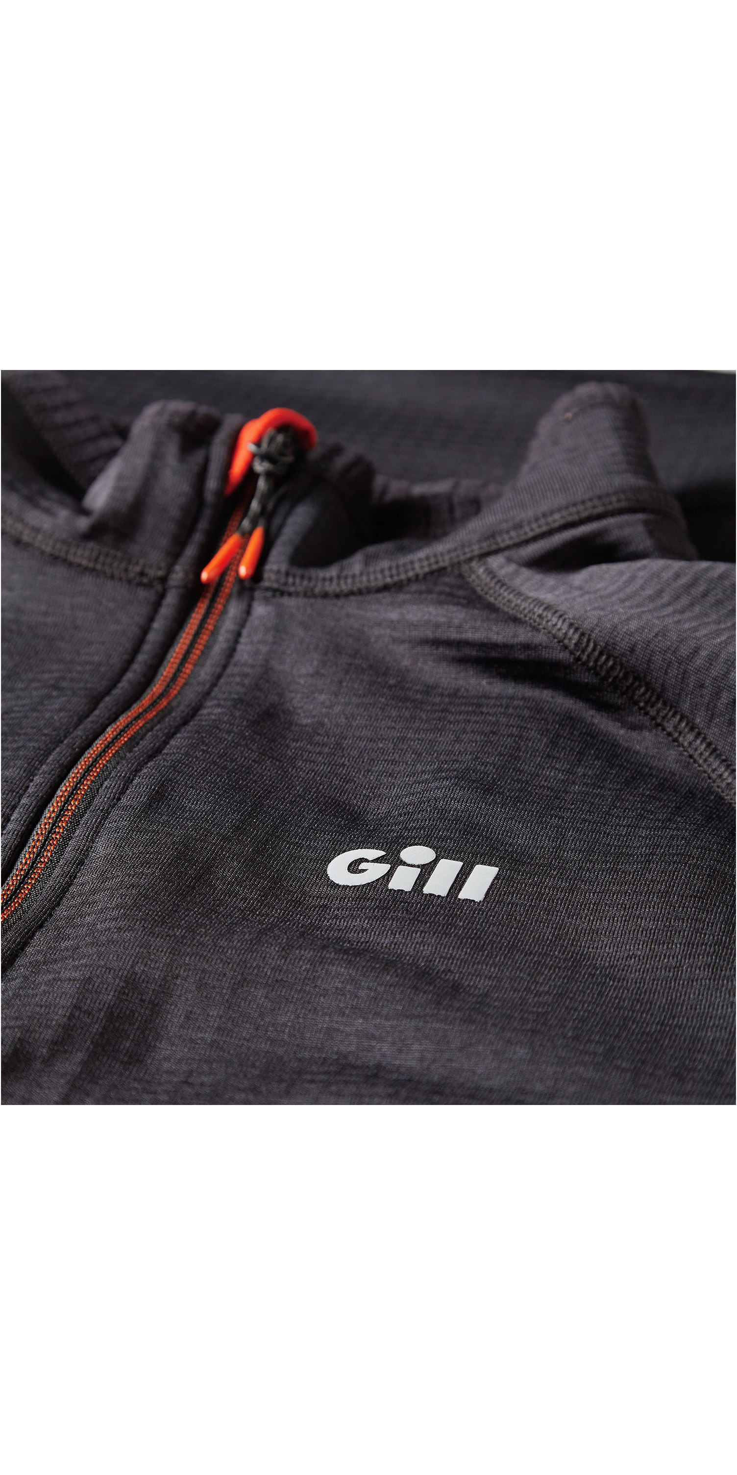 Machine washable Gill Thermogrid Zip Neck Warm Fleece Ash YKK front zip for ventilation Easy Stretch Breathable