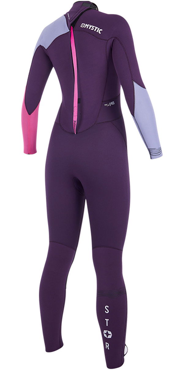 2019 Mystic Womens Star 3/2mm GBS Back Zip Wetsuit Purple 180030