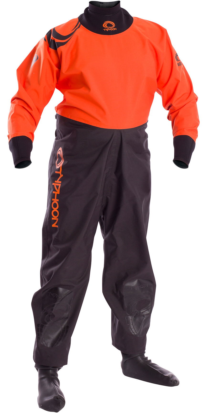 2019 Typhoon Junior Rookie Drysuit Black / Orange 100171 Drysuits