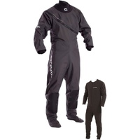 Ezeedon 3 Drysuit Front Zip + Calzini In Tessuto E Sottopiede Grigio