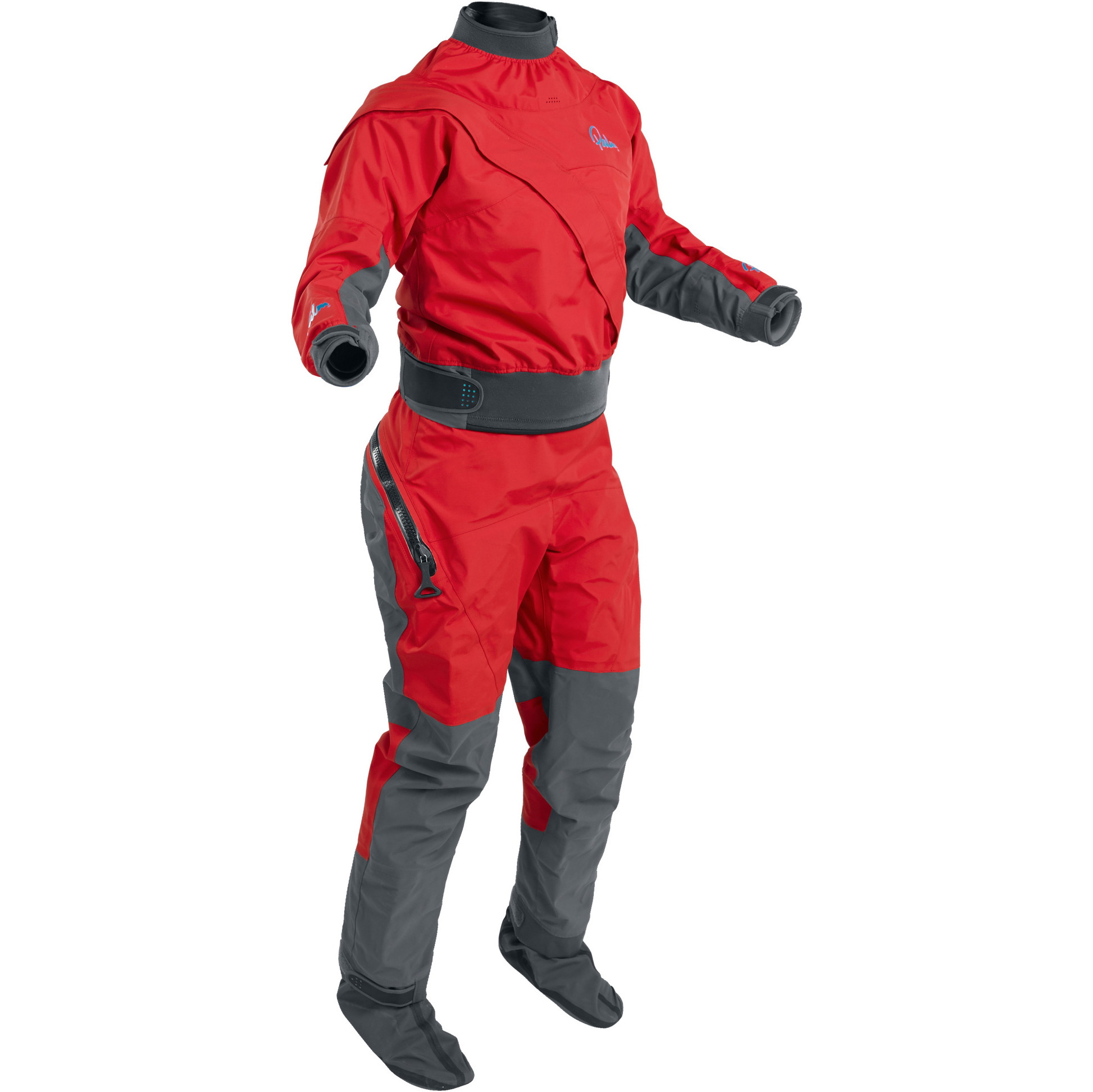 2025 Palm Dames Cascade Front Zip Kajak Droogpak 12369 - Flame Red