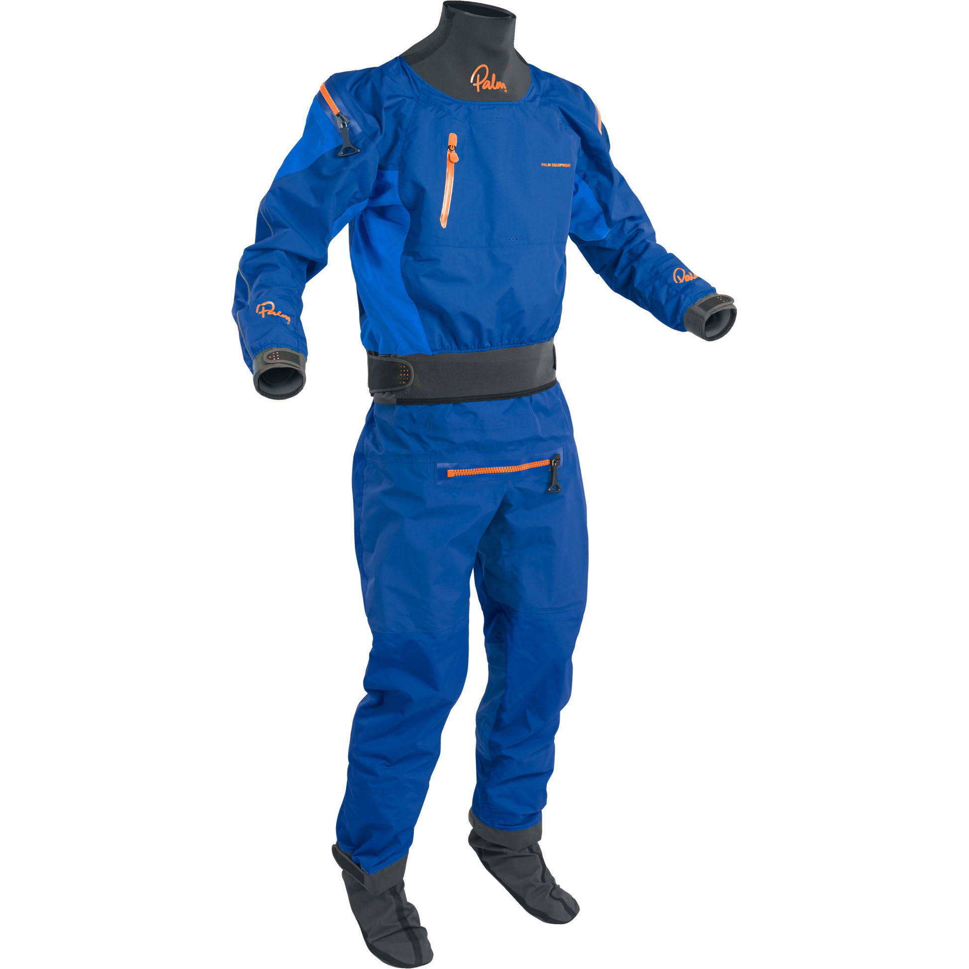2025 Palm Da Uomo Atom Back Zip Kayak Drysuit & Con Zip Colbalt / Ocean 12380