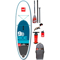 9'8 Ride Inflatable Stand Up Paddle Board + Bag, Pump, Paddle & LEASH