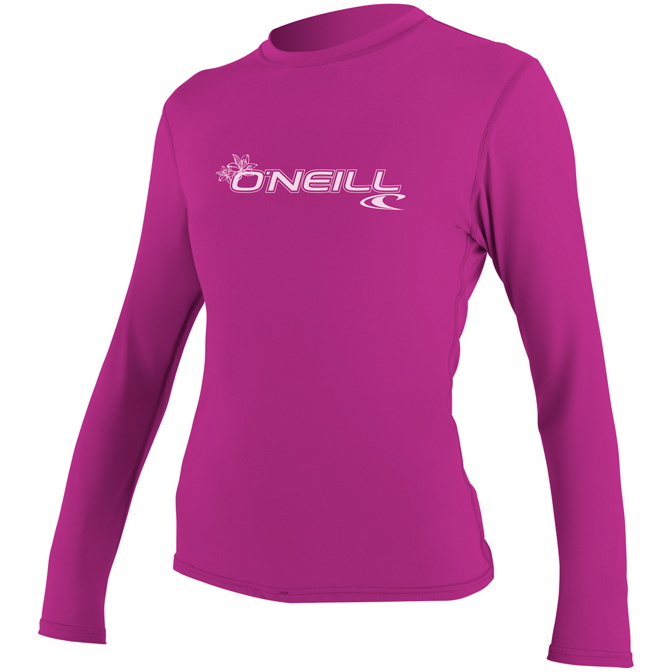 2026 O'Neill Dam Basic Skins Långärmad Rash Tee FOX PINK 4340