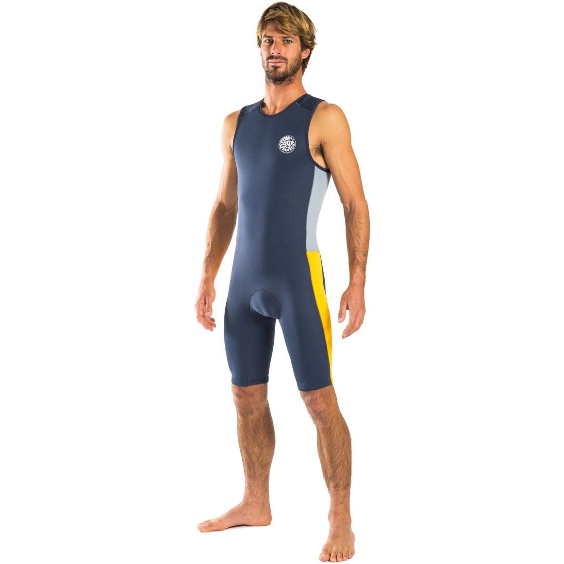 Rip Curl Aggrolite 2mm Back Zip Short John SLATE WSP6DM - Wetsuits