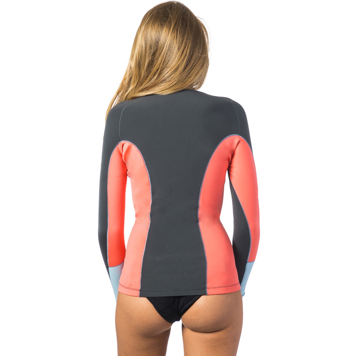 RIP CURL G BOMB 1mm フロントジップジャケット サイズ8 Rip Curl Womens G-Bomb 1mm Long Sleeve Front Zip Neo Jacket CORAL