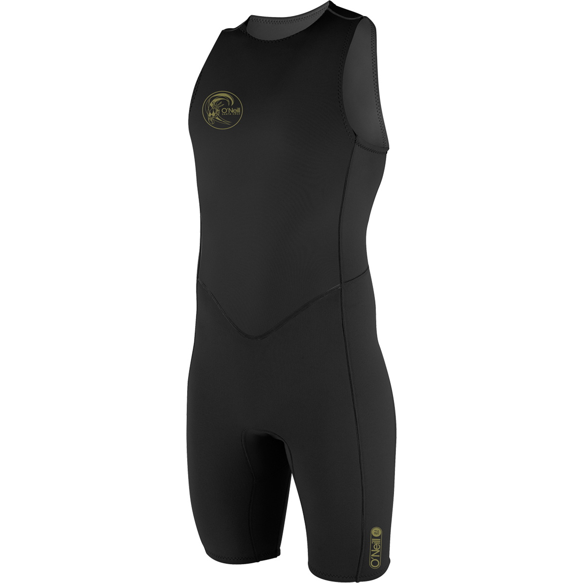 2026 O'Neill Da Uomo O'Riginal 2mm Back Zip Short John Muta 4529 - Black