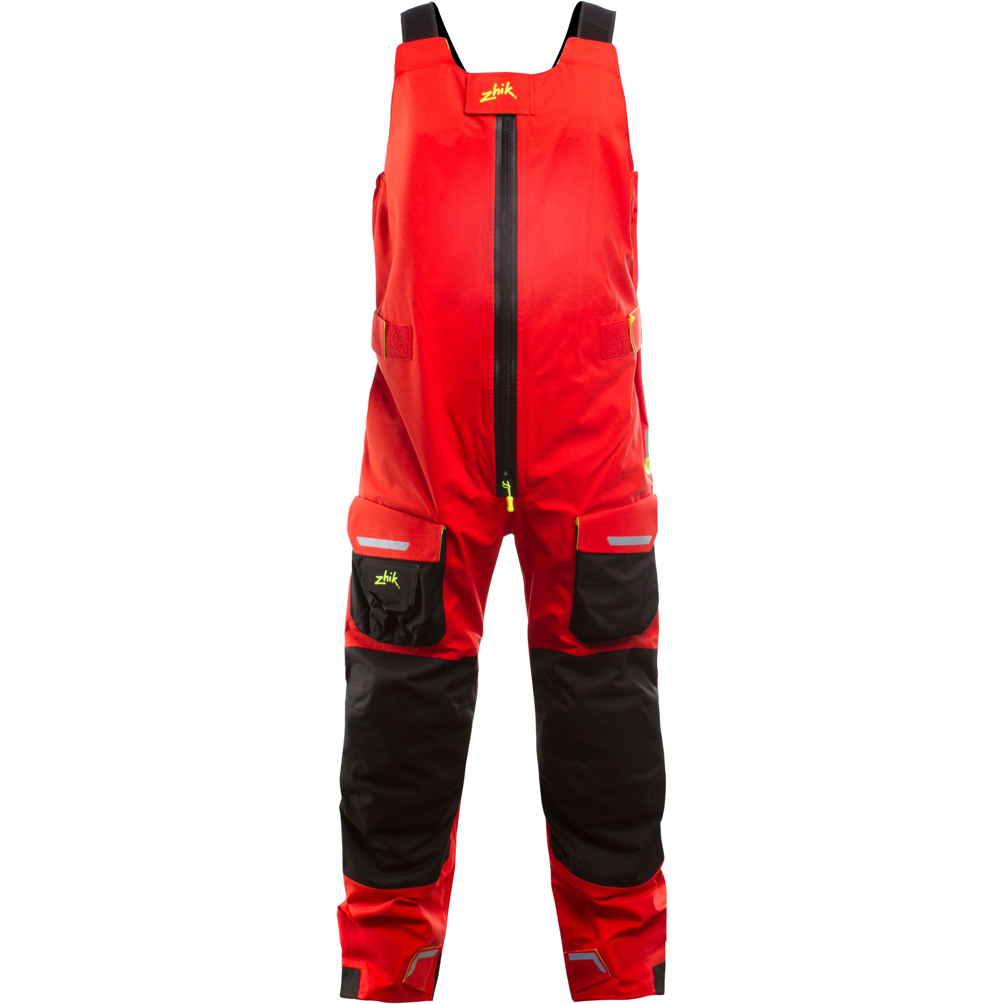 Zhik Mens Isotak X Ocean Salopettes - Red - SAL0920 - Sailing