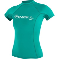 Womens Basic Skins Short Sleeve Crew Rash Vest