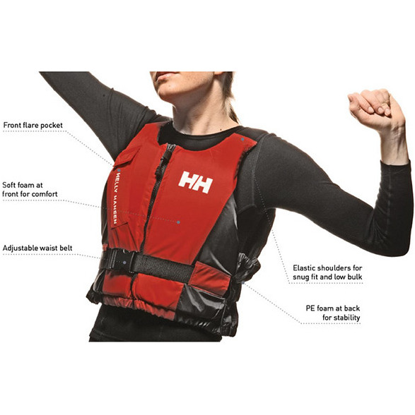 Helly Hansen 50N Rider Vest / Buoyancy Aid Ebony / Orange LTD ED