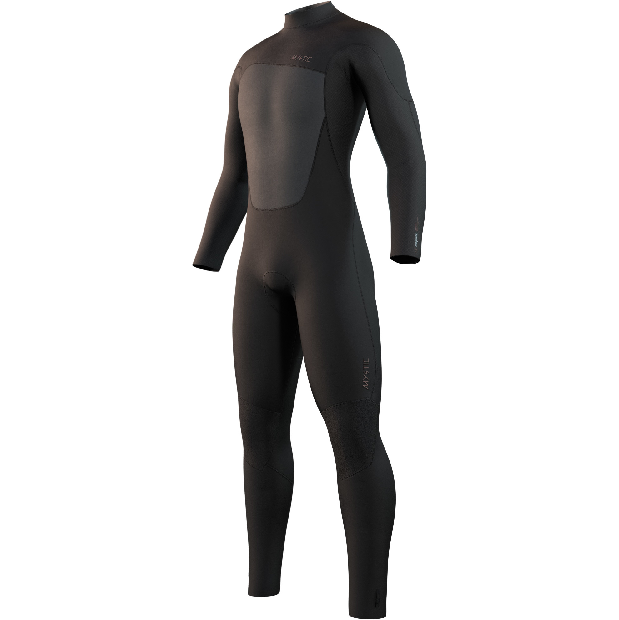 2026 Mystic Da Uomo Majestic 4/3mm Back Zip Muta 35000.230004 - Black