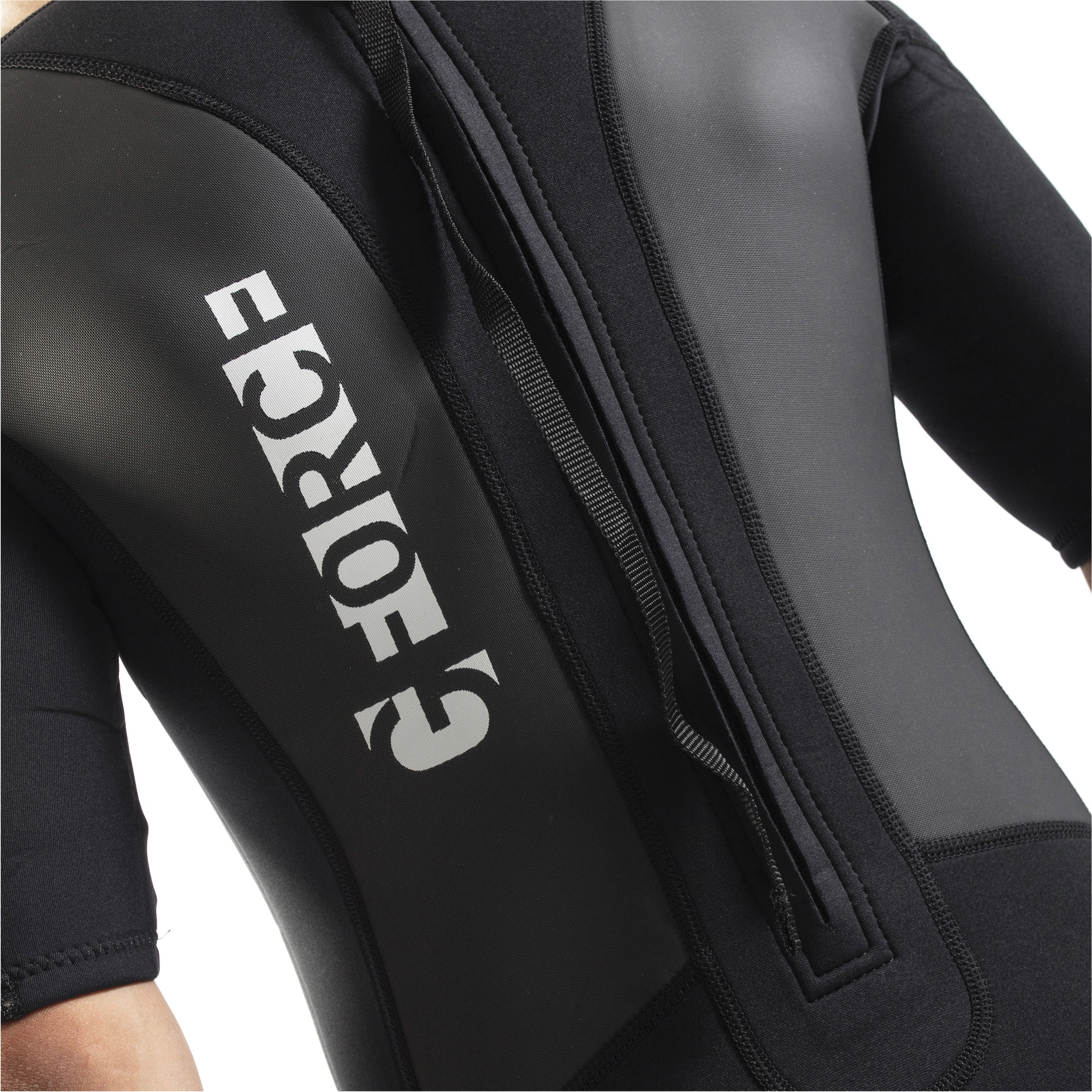 2026 Gul Mens G-Force 3mm Back Zip Shorty Wetsuit GF3305-B7 - Black