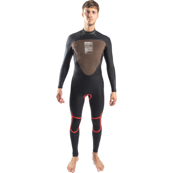 2025 Gul Da Uomo Response 4/3mm Gbs Back Zip Muta RE1246-C1 - Navy / Red