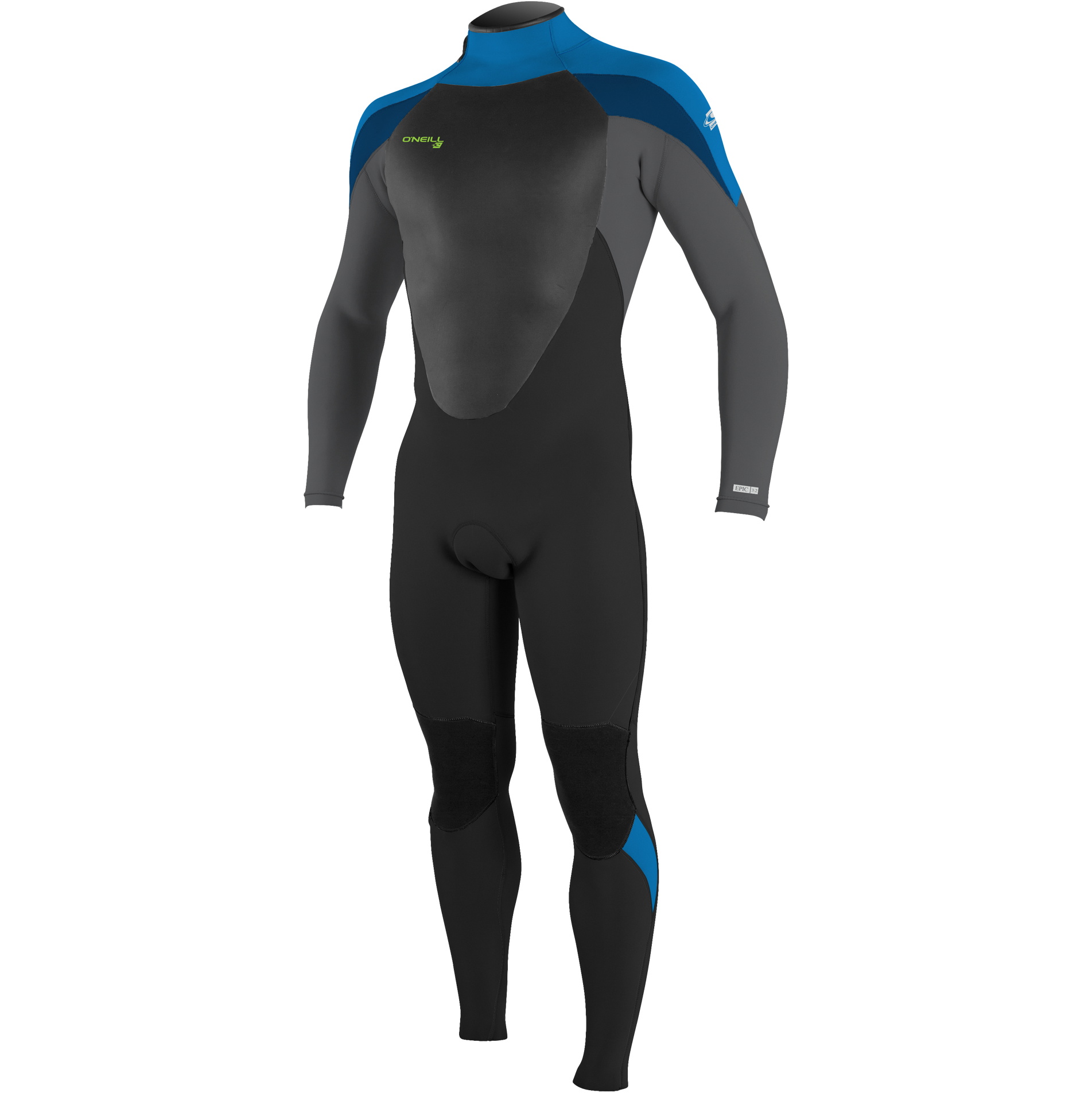 2026 O'Neill Youth Epic 3/2mm Back Zip Gbs Muta 4215B - Black / Baliblu