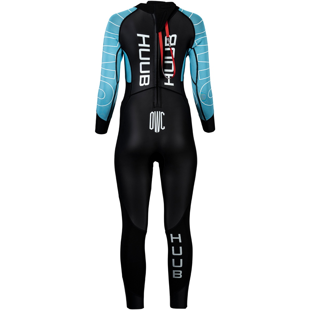2026 Huub Dam Open Water Collective Back Zip Våtdräkt För Simning OWCWSB - Black / Sky Blue