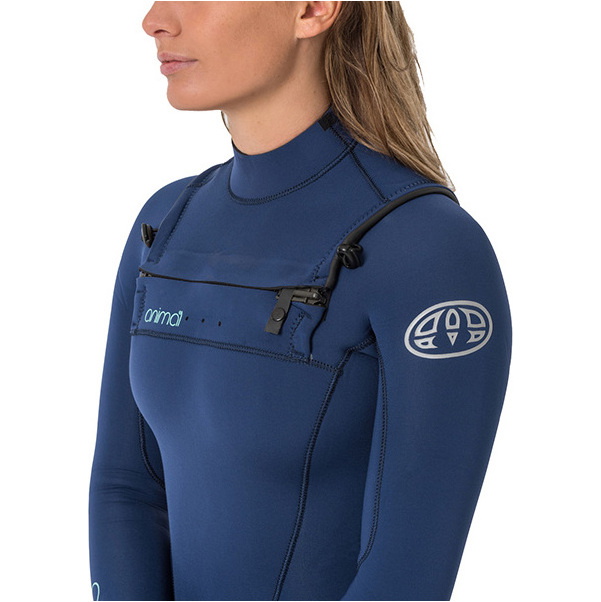 Animal Womens Phoenix 5/4/3mm GBS Chest Zip Wetsuit Dark Navy