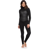 Womens Syncro Plus 5/4/3mm Hooded Chest Zip Wetsuit Black