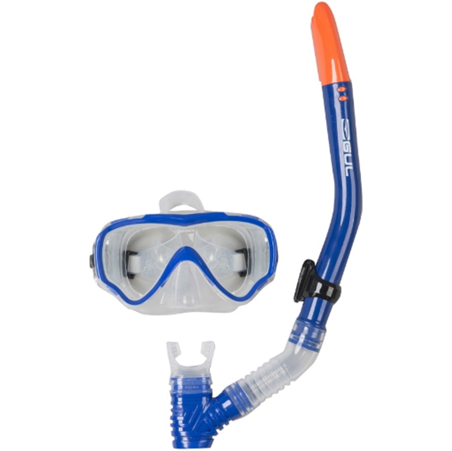 2020 Maschera Gul Junior Tarpon E Set Snorkel In Blu / Nero Gd0002