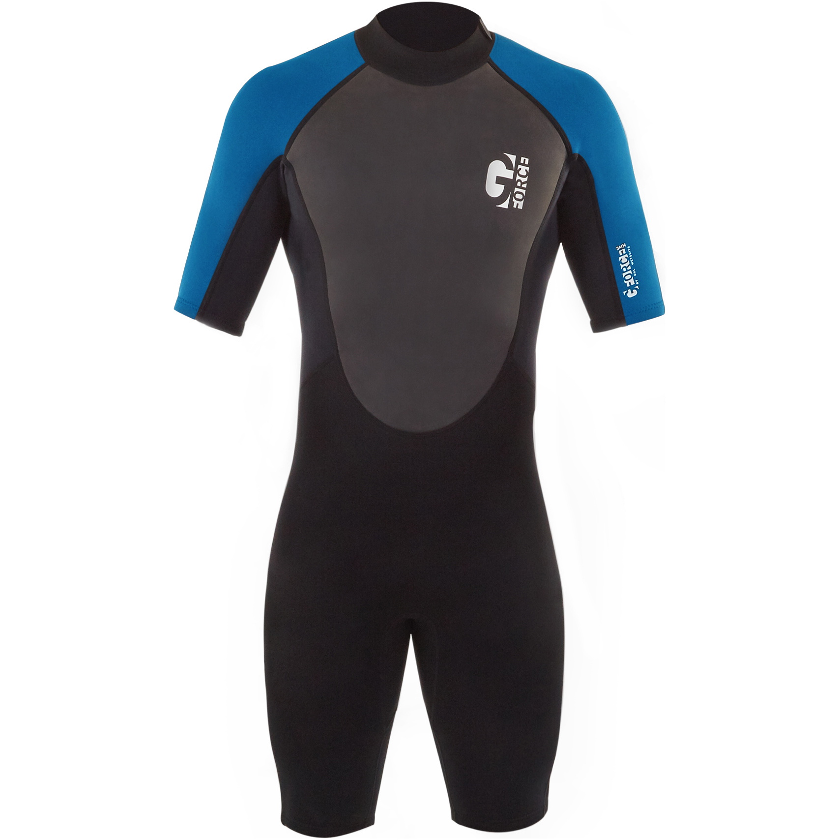 2026 Gul Junior G-Force 3mm Back Zip Shorty Wetsuit GF3307-B7 - Black / Zafir