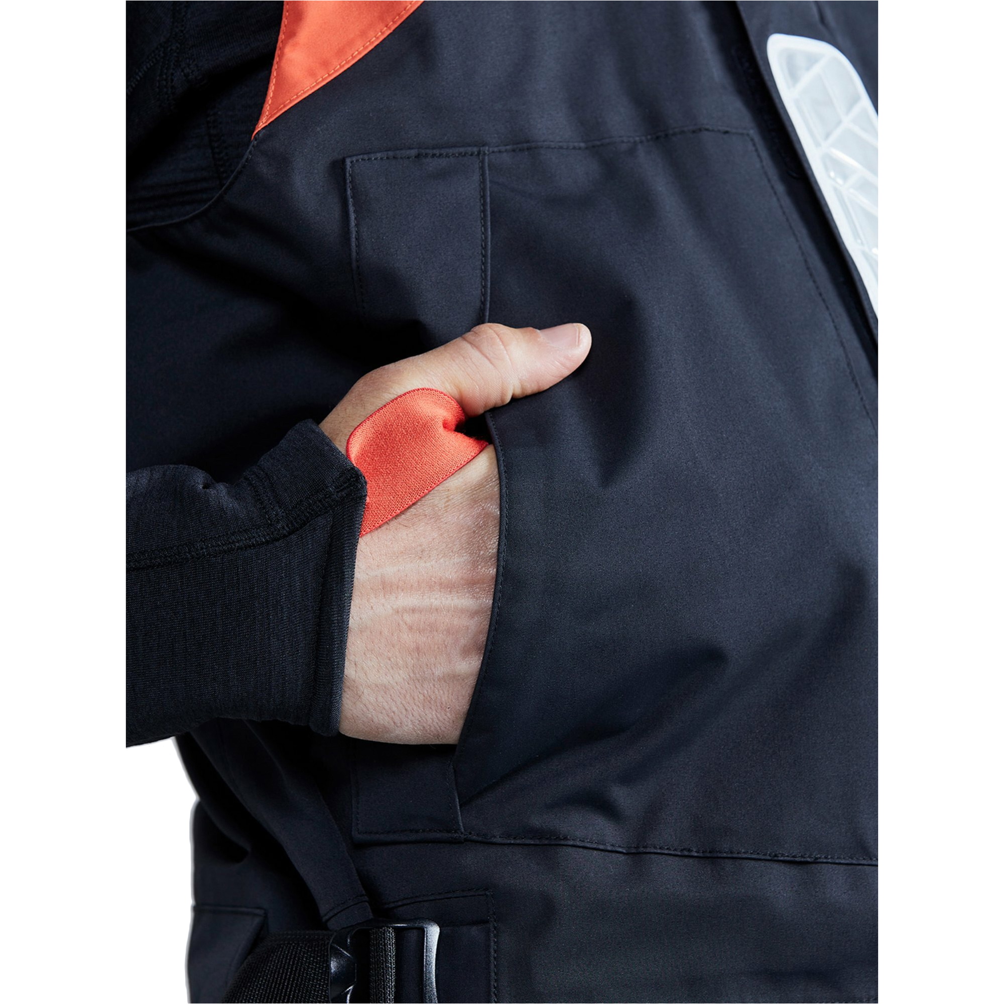 2025 Gill Männer OS1 Ocean Sailing Trousers OS13T - Graphite / Orange
