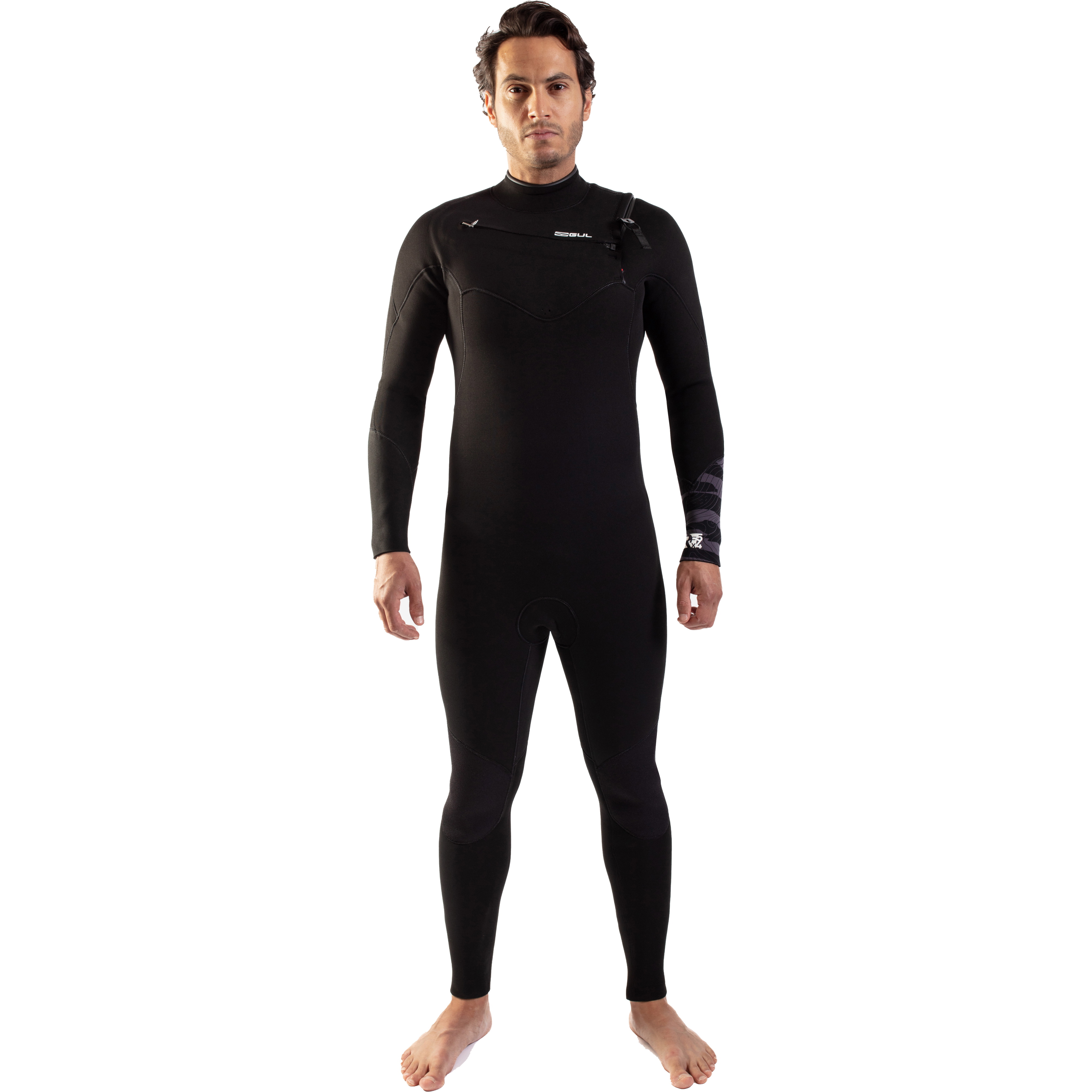 2025 Gul Mens Response FX 5/4mm Chest Zip Wetsuit RE1242-C1