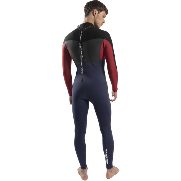 2025 Gul Da Uomo Response 4/3mm Gbs Back Zip Muta RE1246-C1 - Navy / Red
