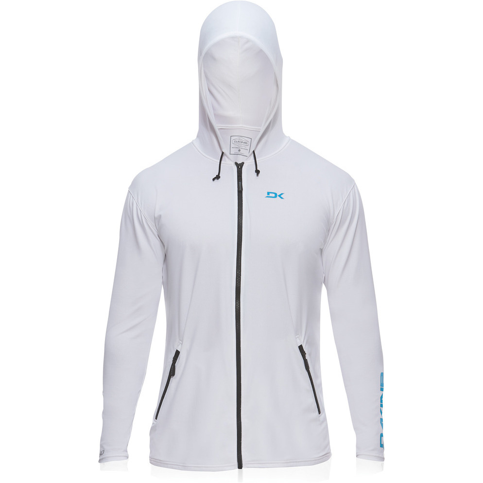 Dakine Mens H2O-MAN Long Sleeve Front Zip Hoodie WHITE 8575257