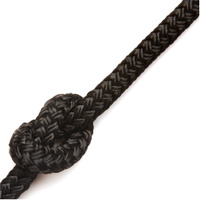Mat Polyester Touw Zwart