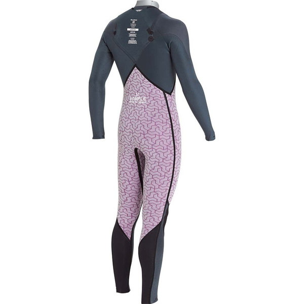 Billabong Furnace Comp De Carbone 5/4mm Chest Zip Combinaison L45m03 D'impression Noire