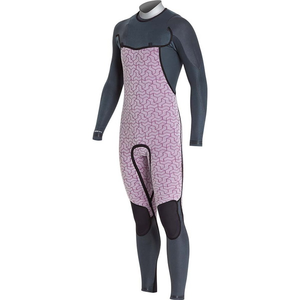 Billabong Furnace Comp De Carbone 5/4mm Chest Zip Combinaison L45m03 D'impression Noire