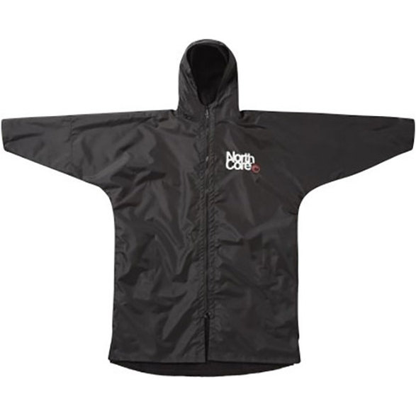 2026 Northcore Beach Basha Pro 4 Season Changing Robe / Poncho NOCO24J - Black