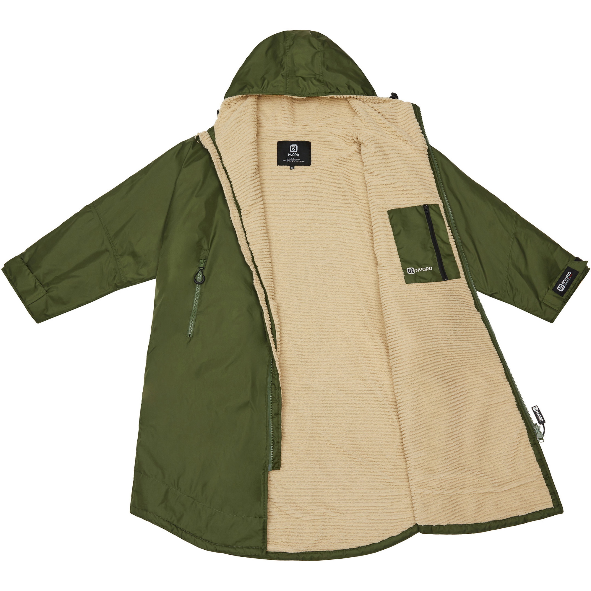 2026 Nyord Accappatoio Da Esterno Primaloft ACC0005 - Khaki / Ecru