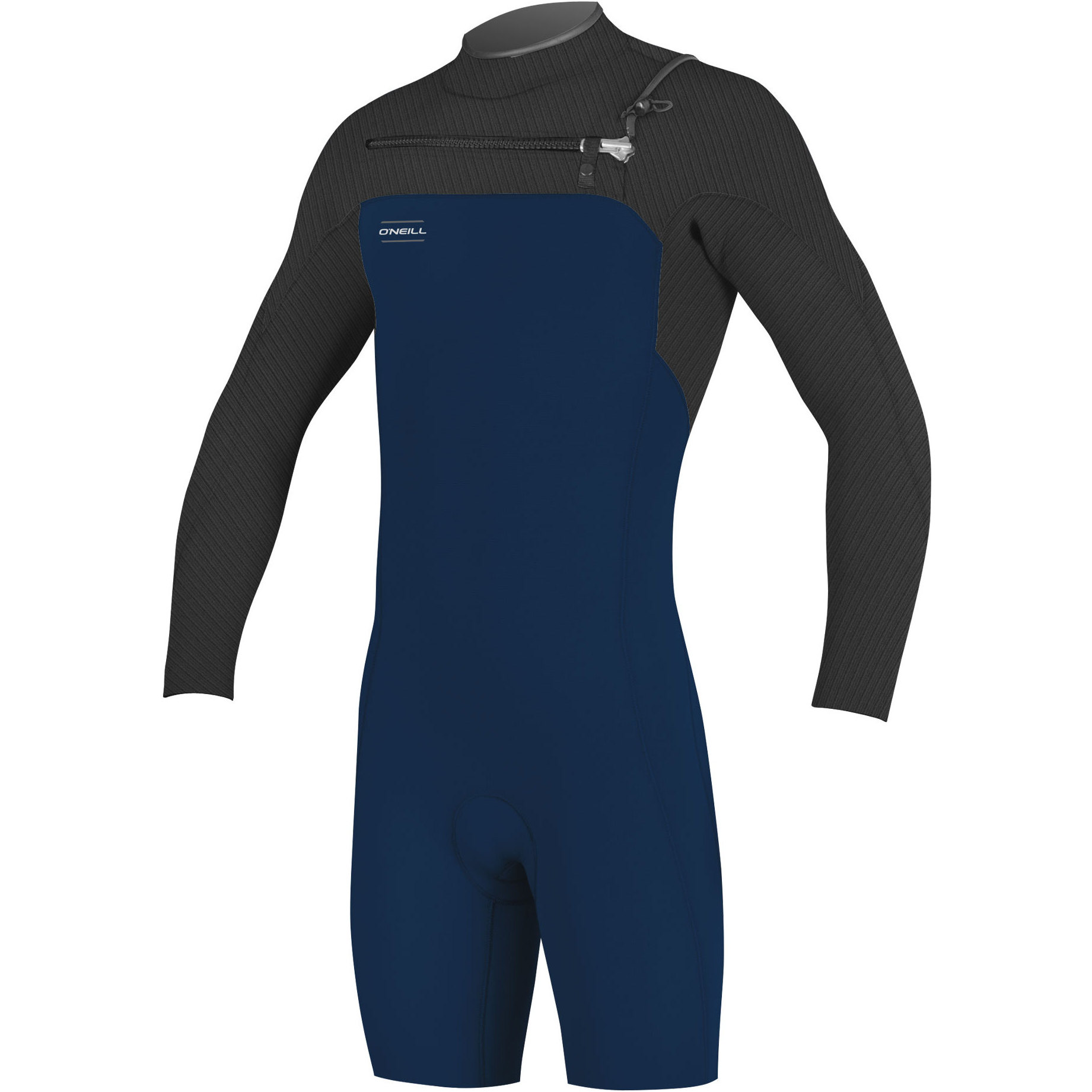 2019 O'Neill Mens Hyperfreak 2mm LS Chest Zip GBS Shorty Wetsuit