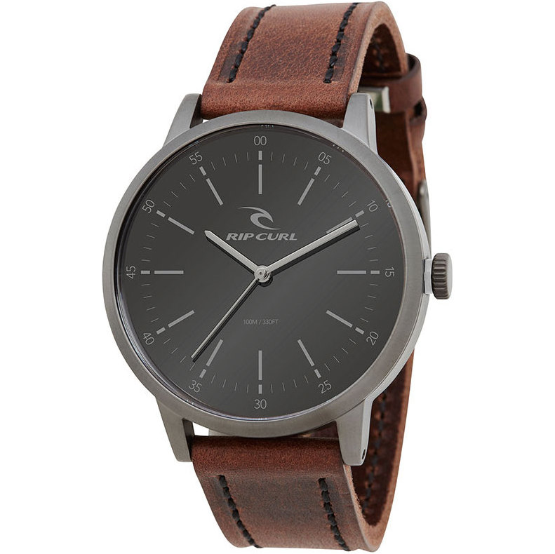 Rip Curl Drake Leather Watch Gunmetal A2793 - Accessories