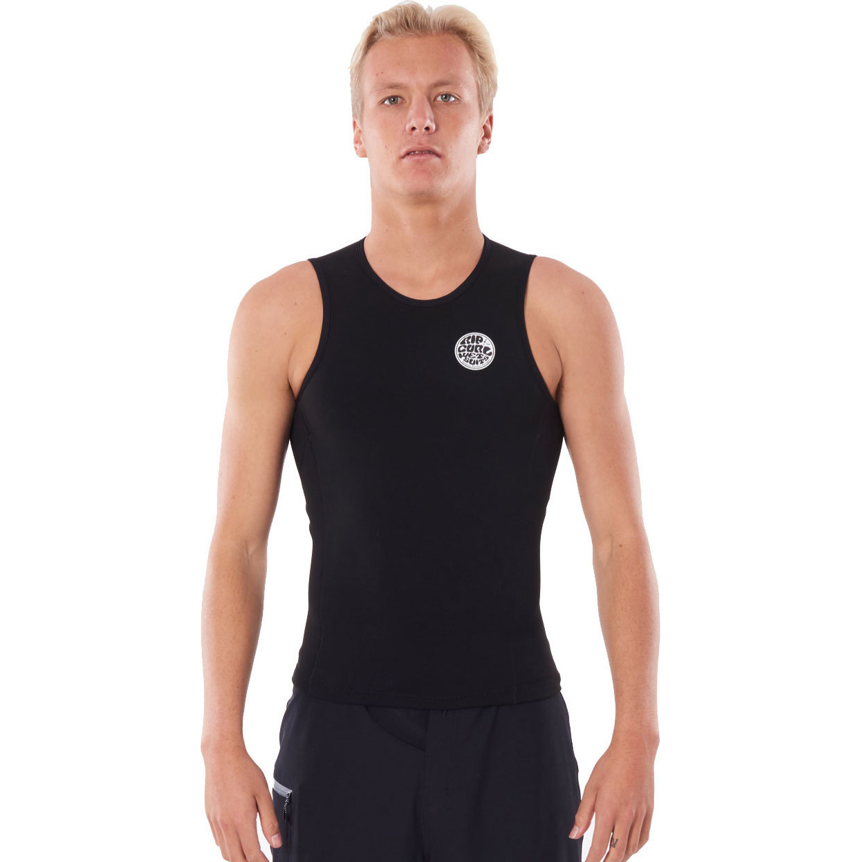 2026 Rip Curl Mens Flashbomb 0 5mm Sleeveless Vest WVEYCM - Black