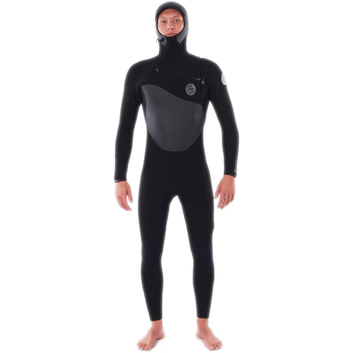 2023 Rip Curl Mens Flashbomb 5/4mm Hooded Chest Zip Wetsuit WSTYAF