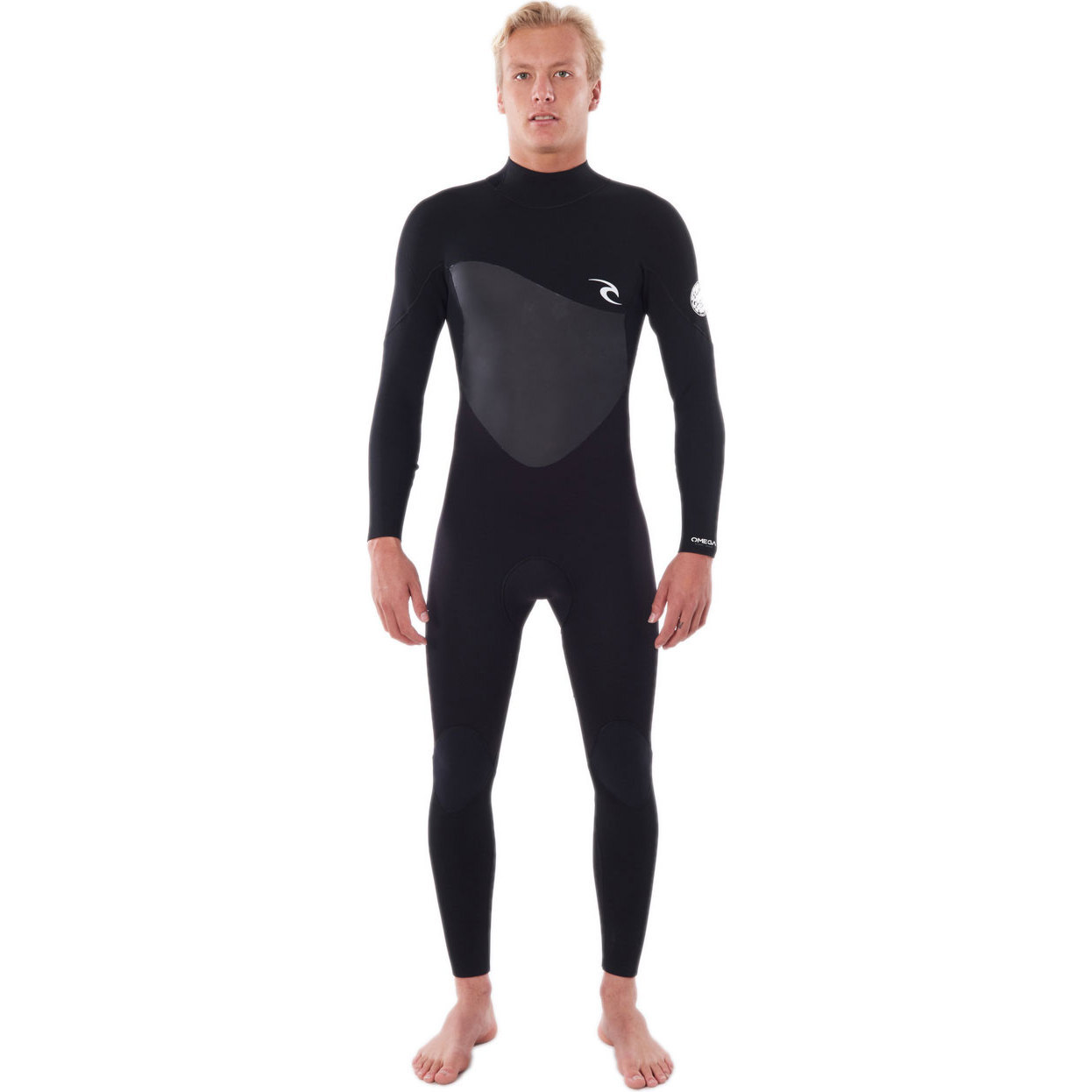 2023 Rip Curl Da Uomo Omega 5/3mm Back Zip Muta BLACK WSM8MM