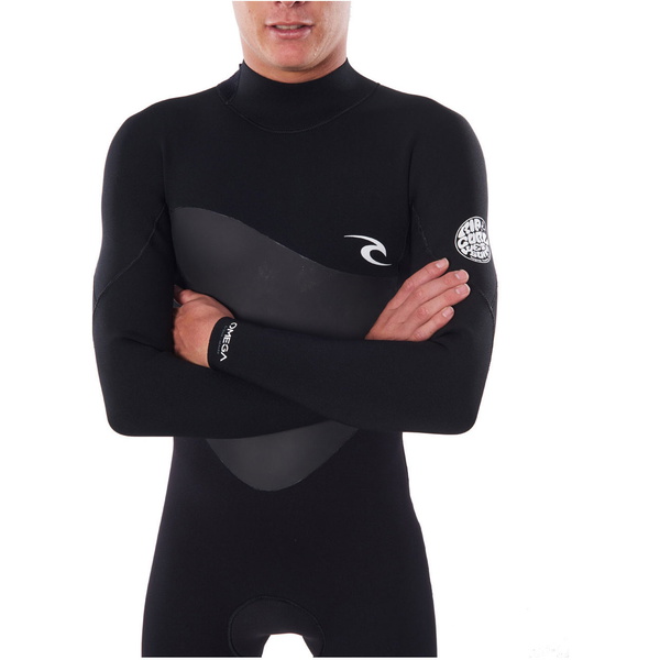 2023 Rip Curl Da Uomo Omega 5/3mm Back Zip Muta BLACK WSM8MM