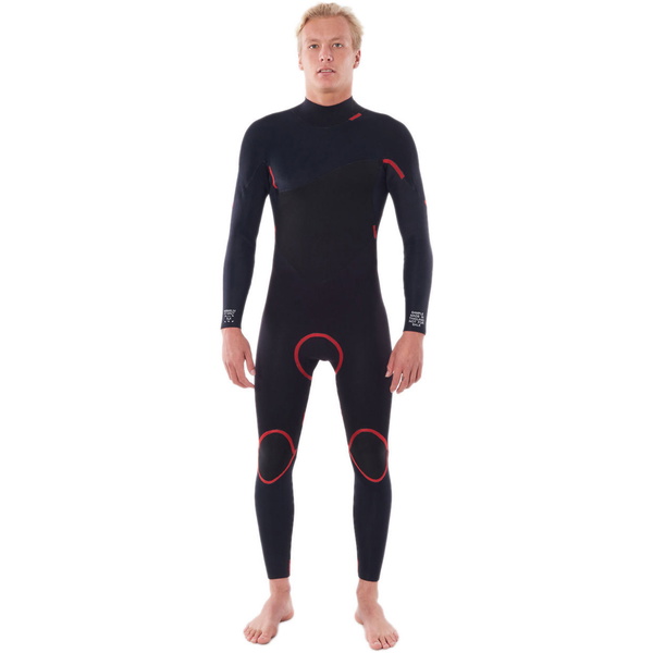 2023 Rip Curl Da Uomo Omega 5/3mm Back Zip Muta BLACK WSM8MM
