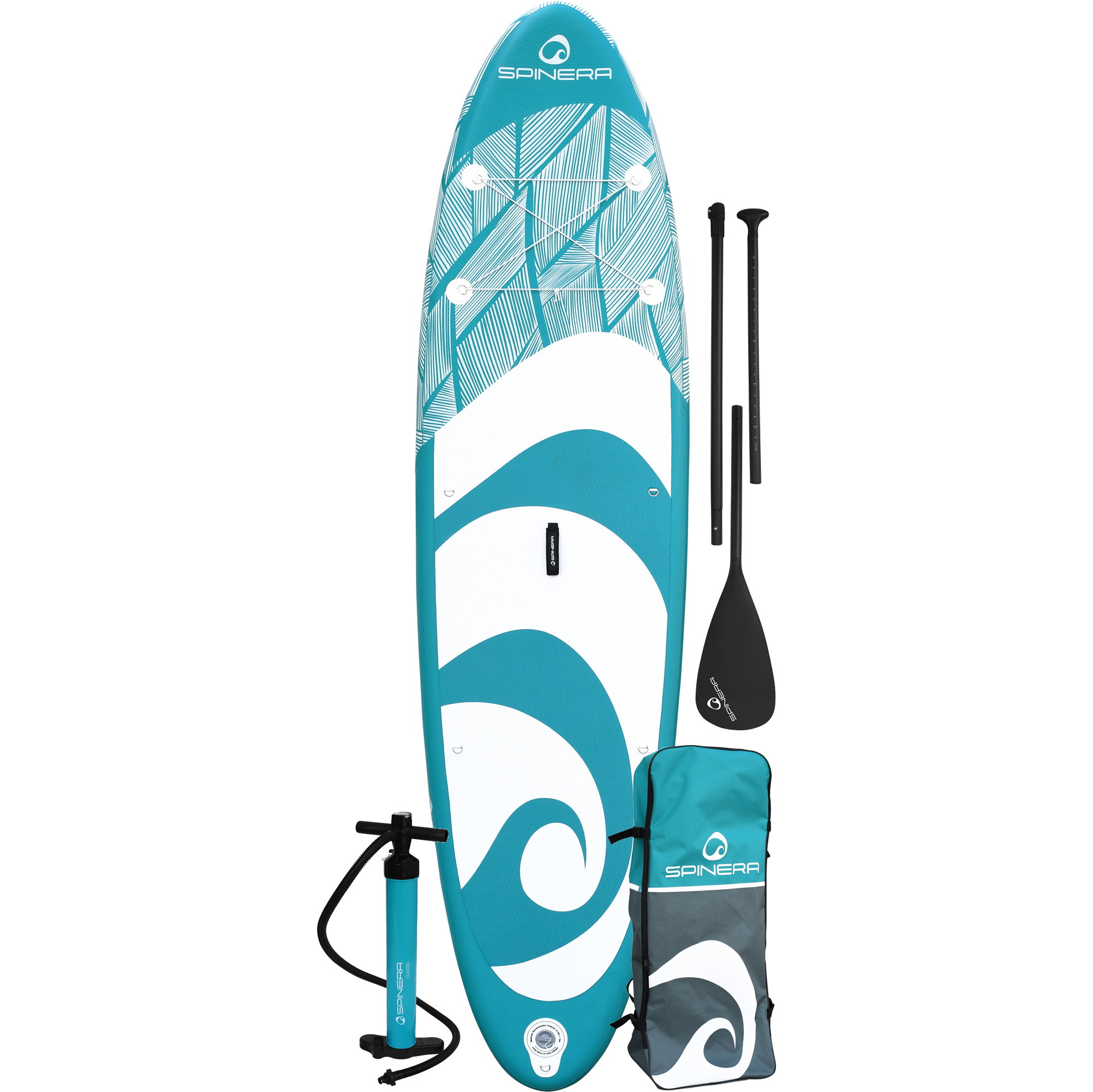 Spinera Lets Paddle 11'2 Inflatable Stand Up Paddle Board Package - Board, Bag, Pump, Paddle & Leash