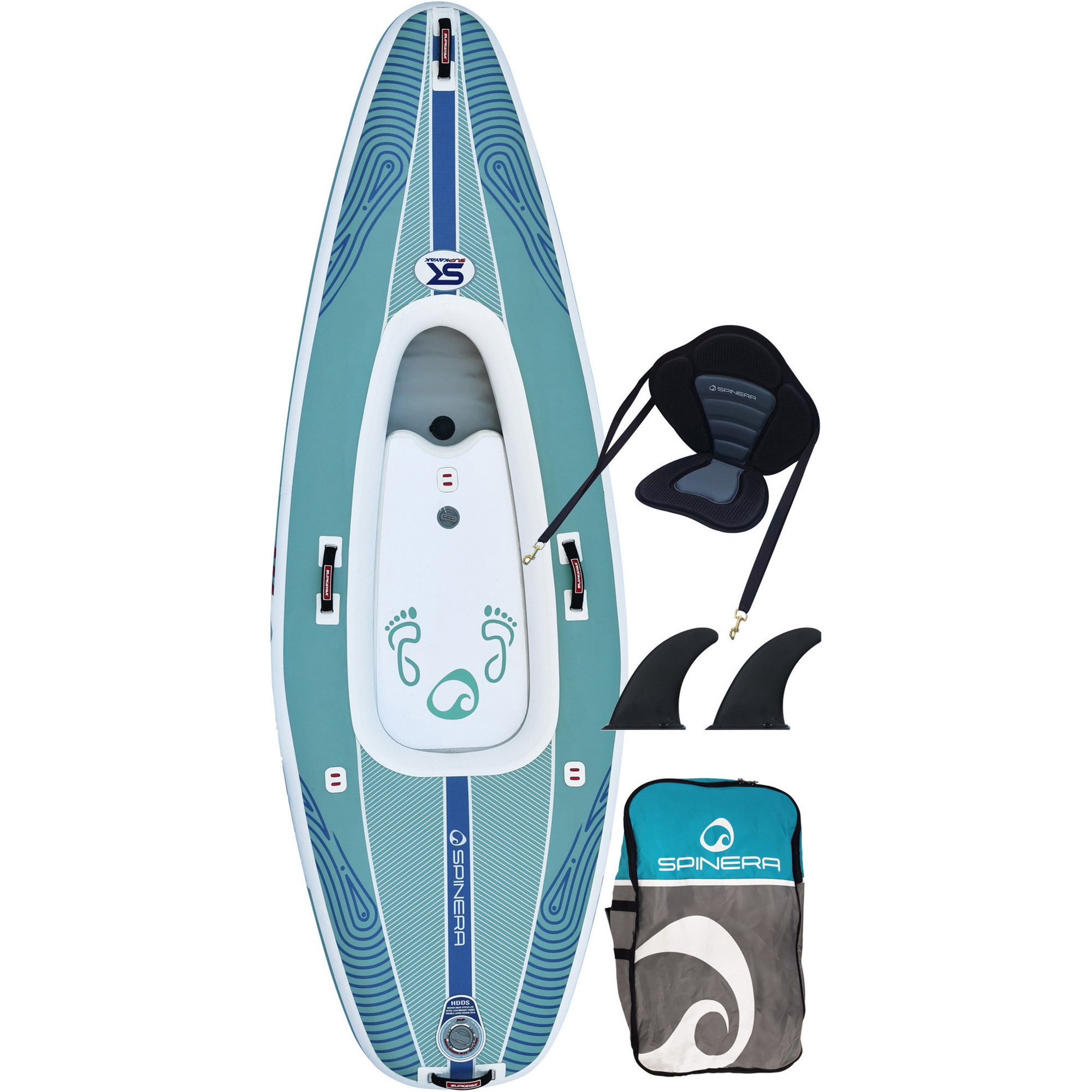 Spinera SK 10'0 1 Person Inflatable SupKayak Package - Blue