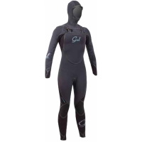 Ladies Viper 6/5/4 Fijo Capucha Traje en Negro Graphite /
