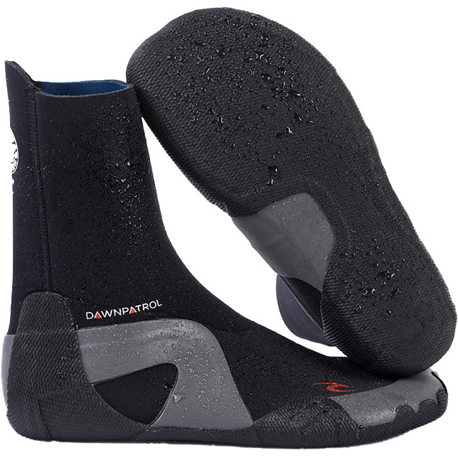 2026 Rip Curl Dawn Patrol 3mm Round Toe Wetsuit Boots WBO7DD - Black