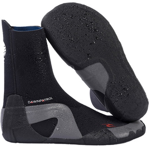 2026 Rip Curl Dawn Patrol 3mm Botas De Neopreno Con Puntera Redonda WBO7DD - Black