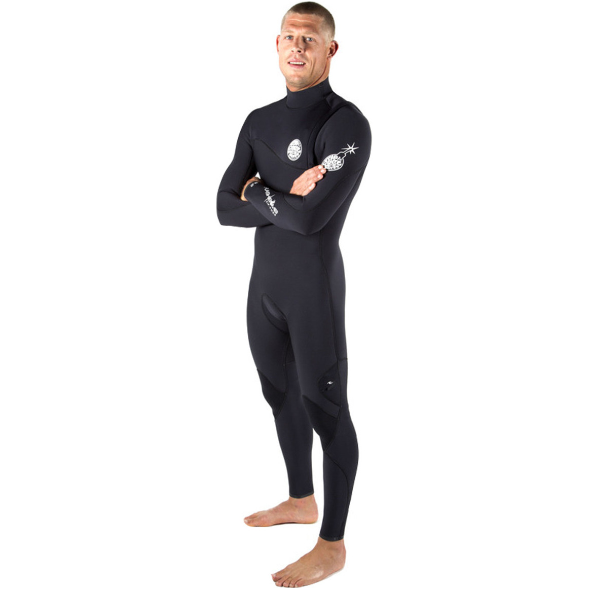 Rip Curl Flashbomb 4 / 3mm ZIP scarpe da ginnastica in nero WSM4SF
