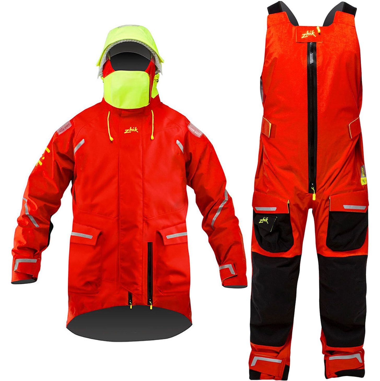 Zhik Mens Isotak X Ocean Jacket & Salopette Combi Set - 0920FRD