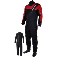 Cirrus Drysuit incluyendo UnderFleece Dry Bag Black / RED