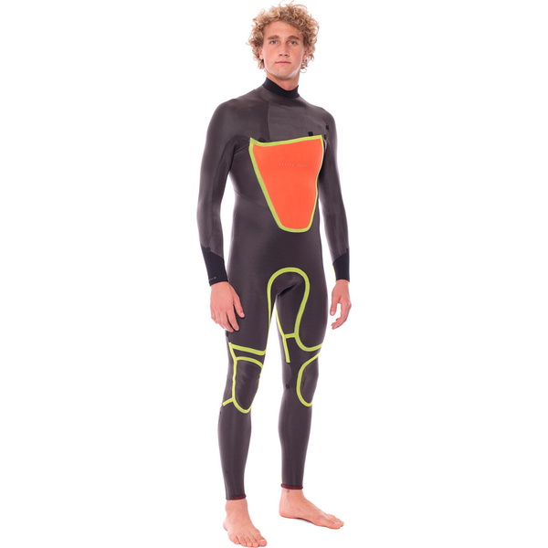 Billabong Foil 3/2mm Back Zip GBS Steamer Wetsuit BLACK U43M07